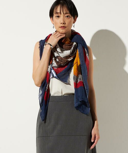 Precious Mild / プレシャスマイルド マフラー・ショール・スヌード・ストール | スヌーピー ストール（22:ブルー）