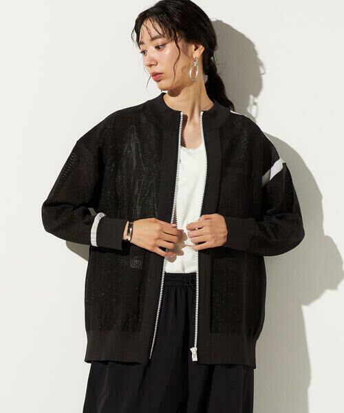 Precious Mild / プレシャスマイルド その他アウター | メッシュトロンプルイユ ニットブルゾン | 詳細19