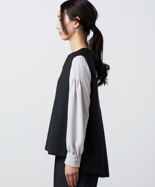 Precious Mild / プレシャスマイルド シャツ・ブラウス | 【セットアップ対応】2WAYストレッチ ジレセットアップ ブラック | 詳細11