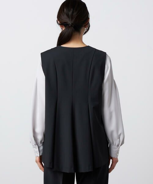 Precious Mild / プレシャスマイルド シャツ・ブラウス | 【セットアップ対応】2WAYストレッチ ジレセットアップ ブラック | 詳細12