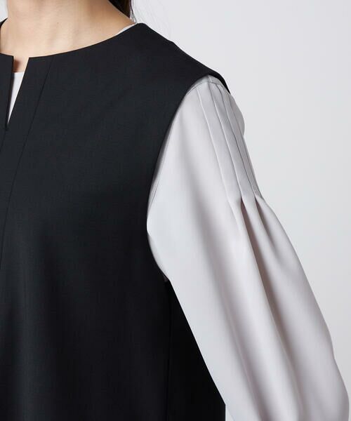 Precious Mild / プレシャスマイルド シャツ・ブラウス | 【セットアップ対応】2WAYストレッチ ジレセットアップ ブラック | 詳細14