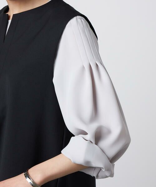 Precious Mild / プレシャスマイルド シャツ・ブラウス | 【セットアップ対応】2WAYストレッチ ジレセットアップ ブラック | 詳細15