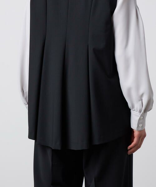 Precious Mild / プレシャスマイルド シャツ・ブラウス | 【セットアップ対応】2WAYストレッチ ジレセットアップ ブラック | 詳細17
