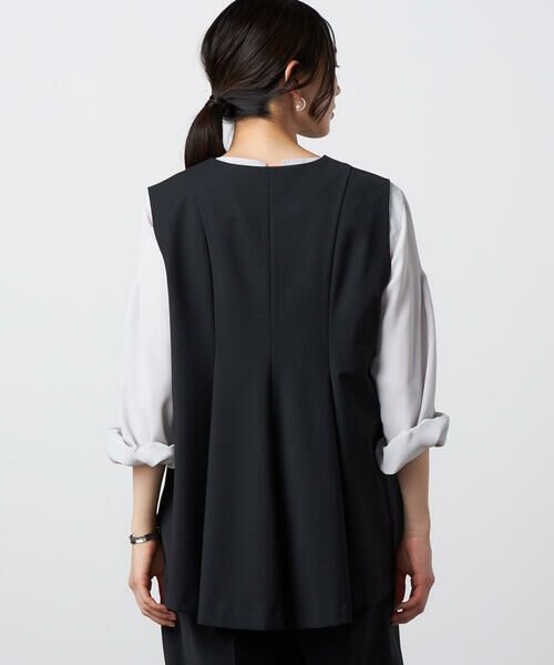 Precious Mild / プレシャスマイルド シャツ・ブラウス | 【セットアップ対応】2WAYストレッチ ジレセットアップ ブラック | 詳細8