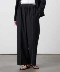 Precious Mild / プレシャスマイルド その他パンツ | 【セットアップ対応】2WAYストレッチ ワイドパンツ ブラック