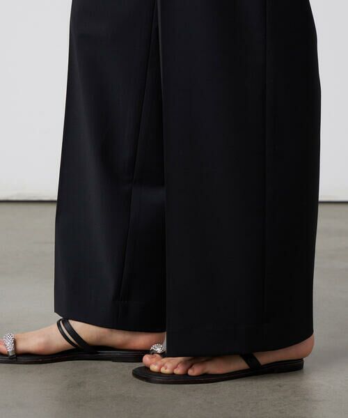 Precious Mild / プレシャスマイルド その他パンツ | 【セットアップ対応】2WAYストレッチ ワイドパンツ ブラック | 詳細12