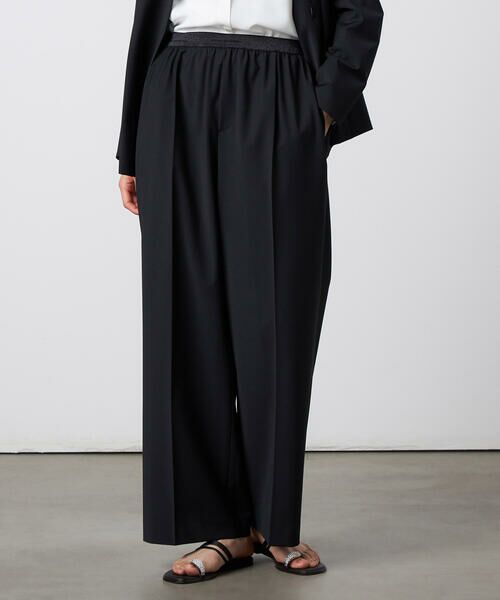 Precious Mild / プレシャスマイルド その他パンツ | 【セットアップ対応】2WAYストレッチ ワイドパンツ ブラック（05:ブラック）