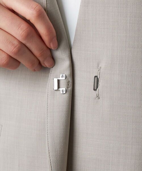Precious Mild / プレシャスマイルド ノーカラージャケット | 【セットアップ対応】2WAYストレッチ カーディガンジャケット ライトグレー | 詳細15