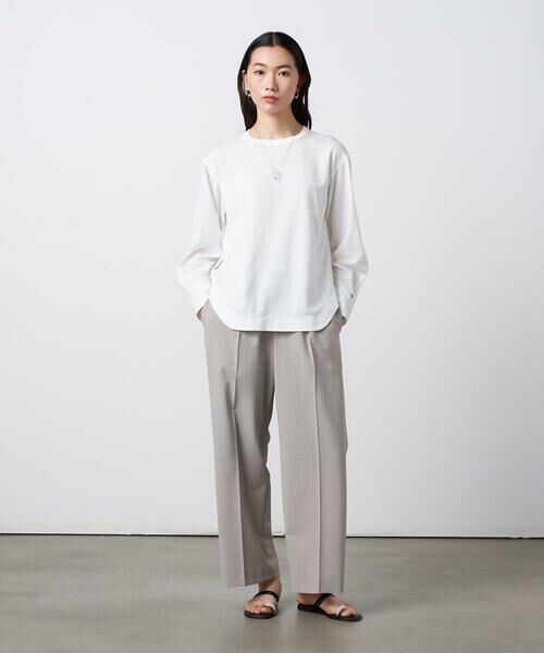 Precious Mild / プレシャスマイルド その他パンツ | 【セットアップ対応】2WAYストレッチ ワイドパンツ ライトグレー | 詳細4