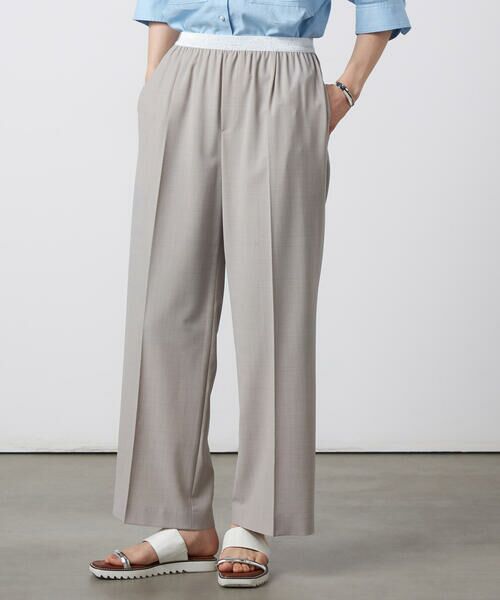 Precious Mild / プレシャスマイルド その他パンツ | 【セットアップ対応】2WAYストレッチ ワイドパンツ ライトグレー | 詳細9