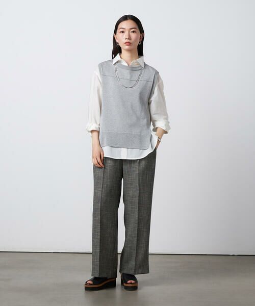 Precious Mild / プレシャスマイルド その他パンツ | 【セットアップ】カラミ織 ワイドパンツ | 詳細3