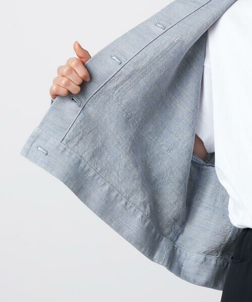 Precious Mild / プレシャスマイルド その他アウター | リネンオックス ショート丈 Gジャン | 詳細15