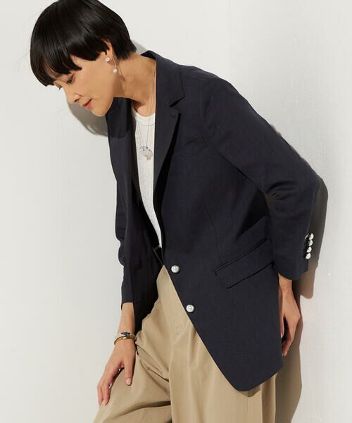Precious Mild / プレシャスマイルド テーラードジャケット | リネンストレッチ サマーブレザー | 詳細12