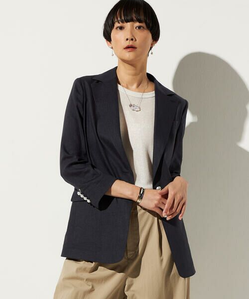 Precious Mild / プレシャスマイルド テーラードジャケット | リネンストレッチ サマーブレザー | 詳細14