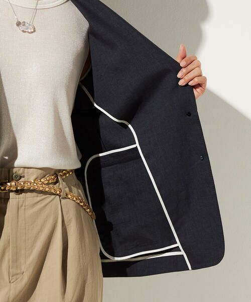 Precious Mild / プレシャスマイルド テーラードジャケット | リネンストレッチ サマーブレザー | 詳細23