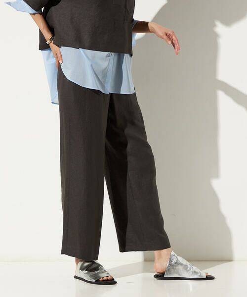 Precious Mild / プレシャスマイルド その他パンツ | 麻調合繊 ワンタックワイドパンツ | 詳細3