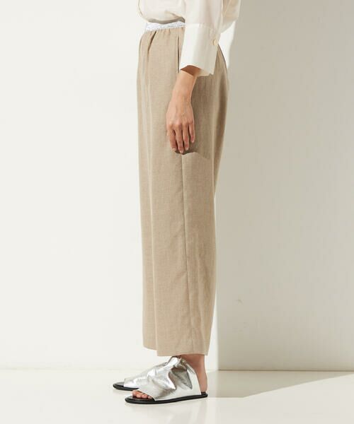 Precious Mild / プレシャスマイルド その他パンツ | 麻調合繊 ワンタックワイドパンツ | 詳細14
