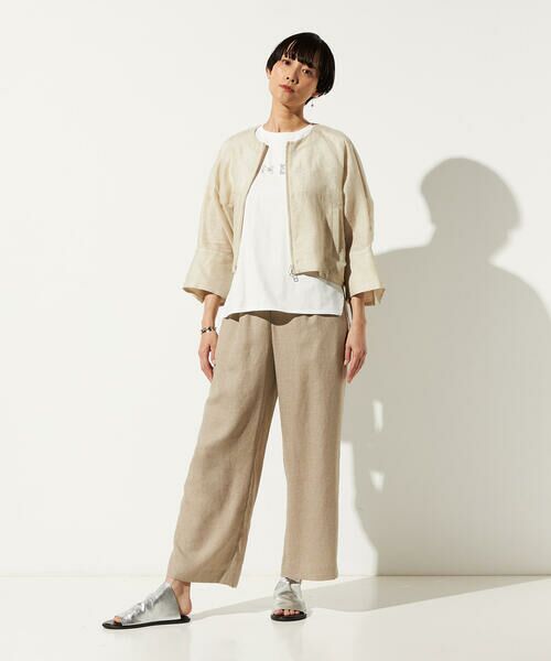 Precious Mild / プレシャスマイルド その他パンツ | 麻調合繊 ワンタックワイドパンツ | 詳細9
