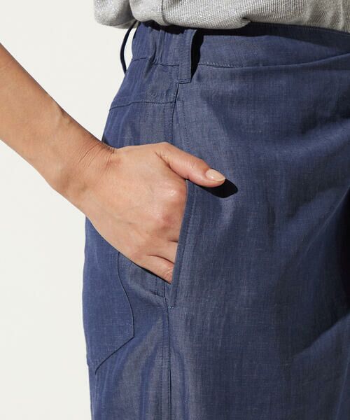 Precious Mild / プレシャスマイルド ロング・マキシ丈スカート | ナチュラルシャンブレー ドレープスカート | 詳細15