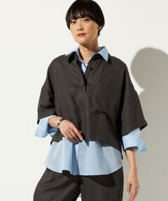 Precious Mild / プレシャスマイルド その他トップス | 麻調合繊 レイヤードポロシャツ