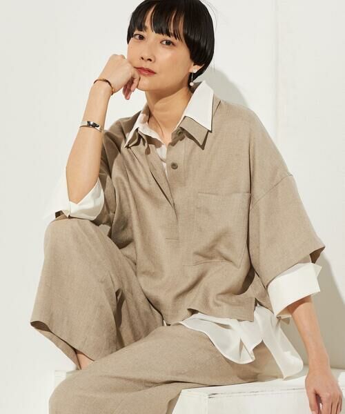 Precious Mild / プレシャスマイルド その他トップス | 麻調合繊 レイヤードポロシャツ | 詳細11