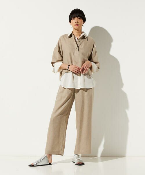 Precious Mild / プレシャスマイルド その他トップス | 麻調合繊 レイヤードポロシャツ | 詳細8