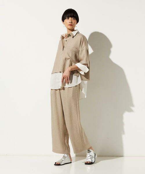 Precious Mild / プレシャスマイルド その他トップス | 麻調合繊 レイヤードポロシャツ | 詳細9