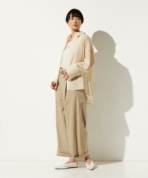 Precious Mild / プレシャスマイルド シャツ・ブラウス | シアーボイル バックツイストシャツ | 詳細2