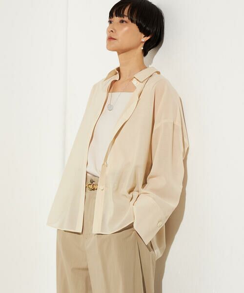 Precious Mild / プレシャスマイルド シャツ・ブラウス | シアーボイル バックツイストシャツ | 詳細5