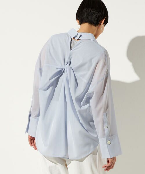 Precious Mild / プレシャスマイルド シャツ・ブラウス | シアーボイル バックツイストシャツ | 詳細19