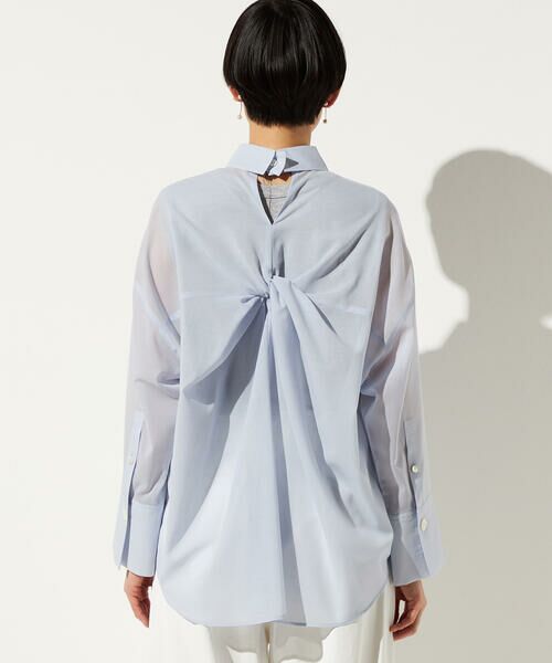 Precious Mild / プレシャスマイルド シャツ・ブラウス | シアーボイル バックツイストシャツ | 詳細22