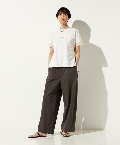 Precious Mild / プレシャスマイルド カットソー | プレーティング天竺 袖シアーTシャツ | 詳細2