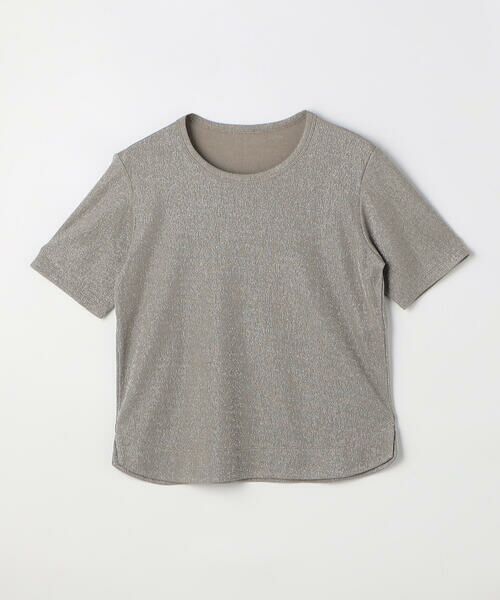 Precious Mild / プレシャスマイルド カットソー | ラメテレコ Tシャツ(15:ライトベージュ)