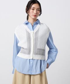 Precious Mild / プレシャスマイルド ニット・セーター | ペーパーヤーン メッシュベスト