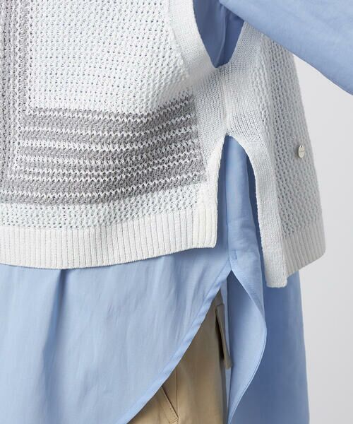 Precious Mild / プレシャスマイルド ニット・セーター | ペーパーヤーン メッシュベスト | 詳細12