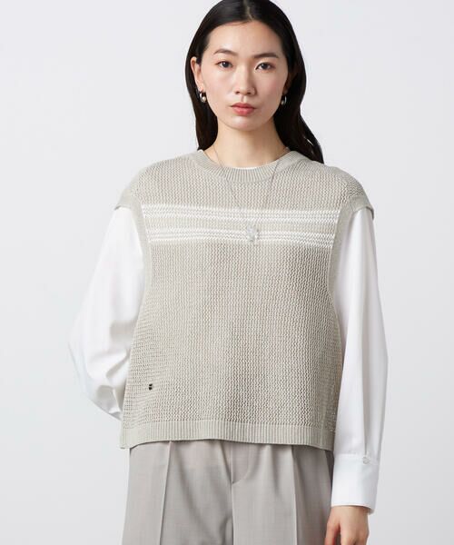 Precious Mild / プレシャスマイルド ニット・セーター | ペーパーヤーン メッシュベスト | 詳細19