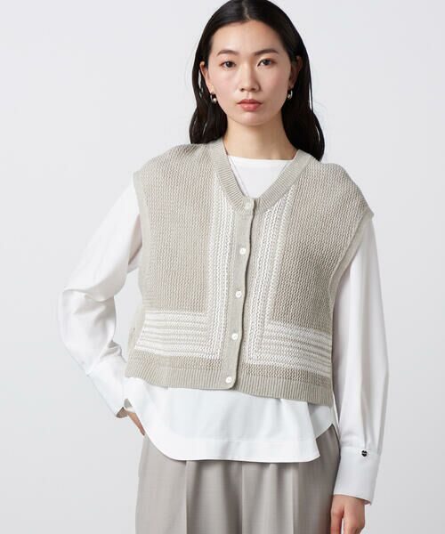 Precious Mild / プレシャスマイルド ニット・セーター | ペーパーヤーン メッシュベスト | 詳細18