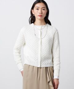 Precious Mild / プレシャスマイルド カーディガン・ボレロ | ペーパーヤーン メッシュカーディガン
