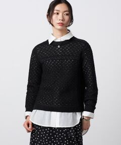 Precious Mild / プレシャスマイルド カーディガン・ボレロ | ペーパーヤーン メッシュカーディガン