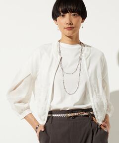 Precious Mild / プレシャスマイルド ブルゾン | コットンポリラメ レーシーブルゾン