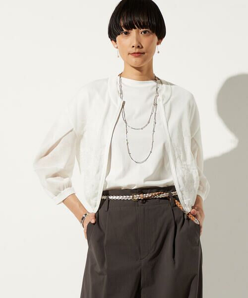 Precious Mild / プレシャスマイルド ブルゾン | コットンポリラメ レーシーブルゾン | 詳細4