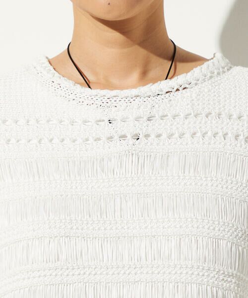 Precious Mild / プレシャスマイルド ニット・セーター | テープヤーンレーシーニットプルオーバー | 詳細9