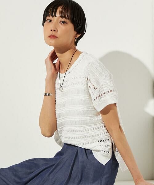 Precious Mild / プレシャスマイルド ニット・セーター | テープヤーンレーシーニットプルオーバー | 詳細3