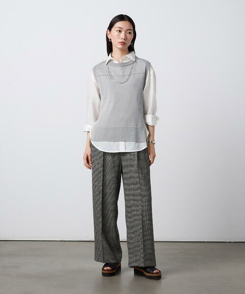 Precious Mild / プレシャスマイルド ニット・セーター | ドライタッチコットン ラメ切り替えベスト | 詳細2