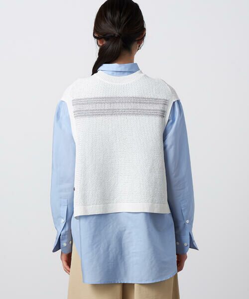 Precious Mild / プレシャスマイルド ニット・セーター | 〔 +サイズ 〕 ペーパーヤーン メッシュベスト | 詳細9
