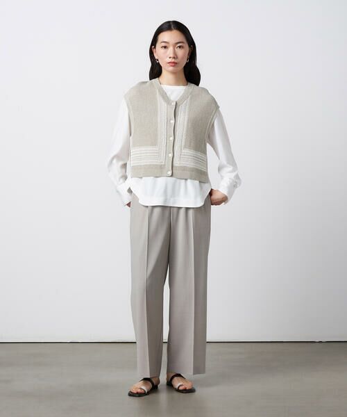 Precious Mild / プレシャスマイルド ニット・セーター | 〔 +サイズ 〕 ペーパーヤーン メッシュベスト | 詳細16