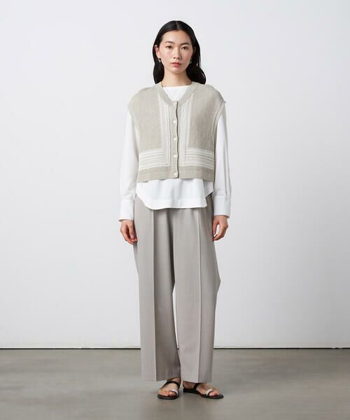 Precious Mild / プレシャスマイルド ニット・セーター | 〔 +サイズ 〕 ペーパーヤーン メッシュベスト | 詳細17