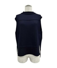 Precious Mild / プレシャスマイルド ニット・セーター | 〔 +サイズ 〕 ドライタッチコットン ラメ切り替えベスト