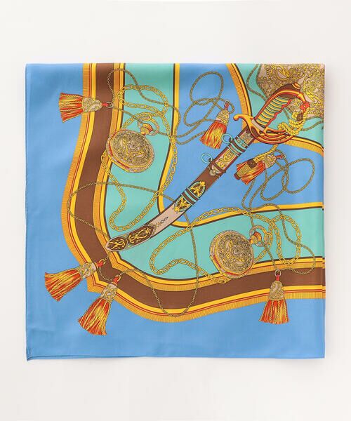 Precious Mild / プレシャスマイルド マフラー・ショール・スヌード・ストール | シルク スカーフ（23:サックス）