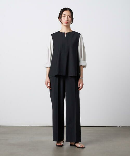 Precious Mild / プレシャスマイルド シャツ・ブラウス | 〔 +サイズ 〕 【セットアップ対応】2WAYストレッチ ジレセットアップ | 詳細1